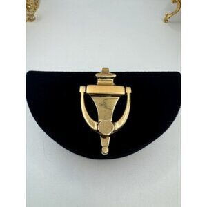 Vintage Gold Coro Door Knocker Brooch Pin- Costume Jewelry Disegner Brooch